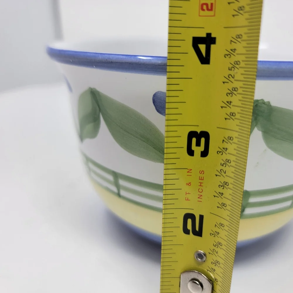 Pair of Williams Sonoma bowls Marisol Italy 4"h x 5.5"w. all purpose cereal soup - Picture 8 of 12
